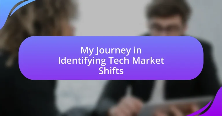 My Journey in Identifying Tech Market Shifts